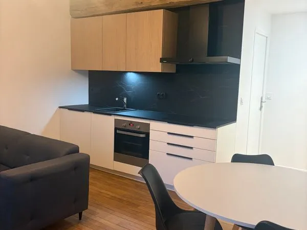 T2 meublé et rénové avec cachet et grande terrasse - Centre-ville de Mayenne