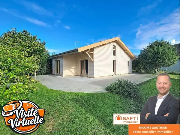 Maison familiale en ossature bois avec grand terrain à Meyrié