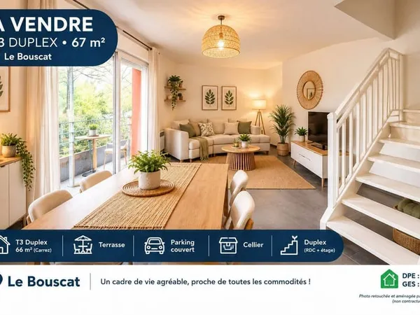 Duplex 3 pièces 66 m²