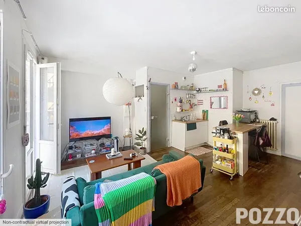 Appartement 2 pièces 38 m²