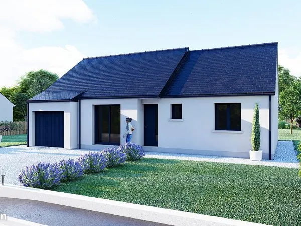 Projet de construction d'une maison 86.36 m² avec terrain à SAINT-SAUVEUR-LE-VICOMTE (50)