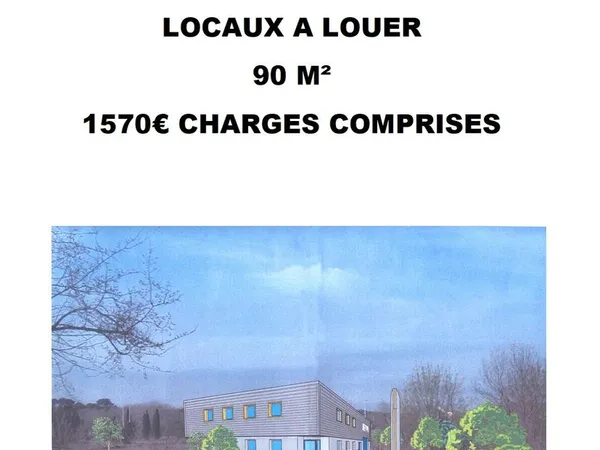 LOCAUX A LOUER 90 M² - 1570 Charges comprises