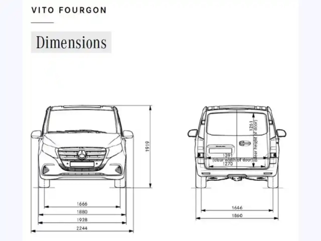 Mercedes Vito 116 cdi fourgon xl l3 163ch bv — photo 14