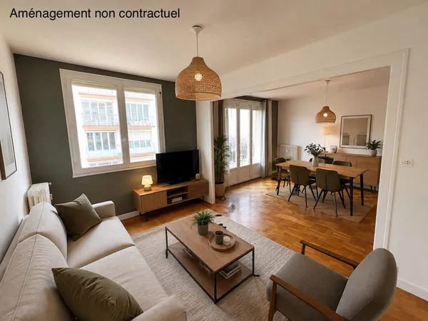 Appartement T3 à Saint Brieuc, avec caves et parking