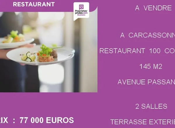 11000 Carcassonne - Fonds de commerce Restaurant