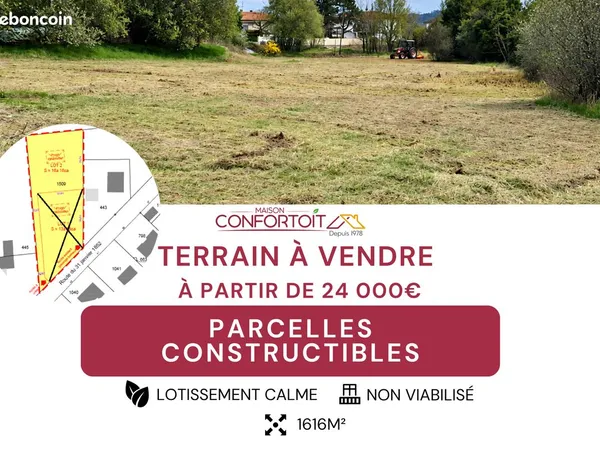 Terrain Constructible à vendre - La Sauvetat-sur-Lède