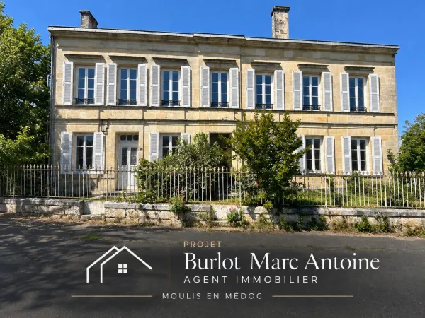MOULIS-EN-MÉDOC - MAISON BOURGEOISE À DIVISER - PROJET INVESTISSEUR 4 À 5 LOGEMENTS