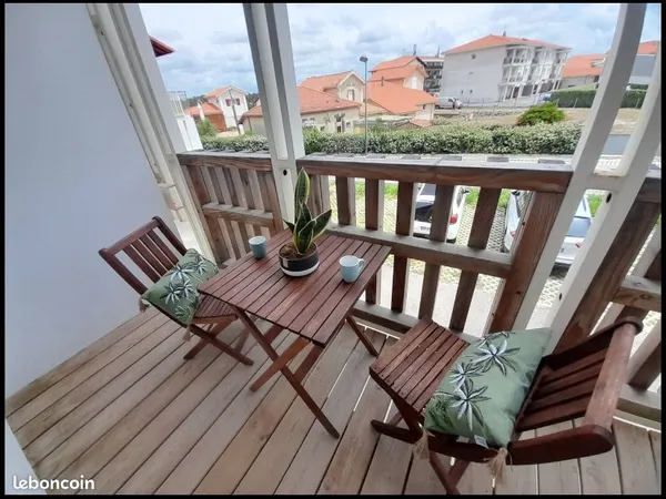RARE - T3 climatisé - 100m plage - Terrasse + parking - Résidence récente