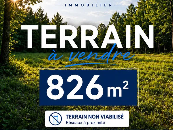 Terrain Villemade 826 m2