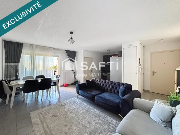 Appartement avec balcon, ascenseur et place de parking