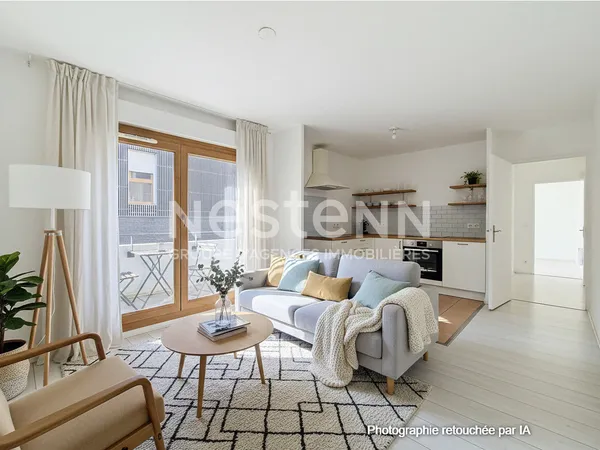 À vendre appartement 3 pièces exposé SUD avec loggia de 17m² quartier de La Croix Bonnet à Bois d'Ar