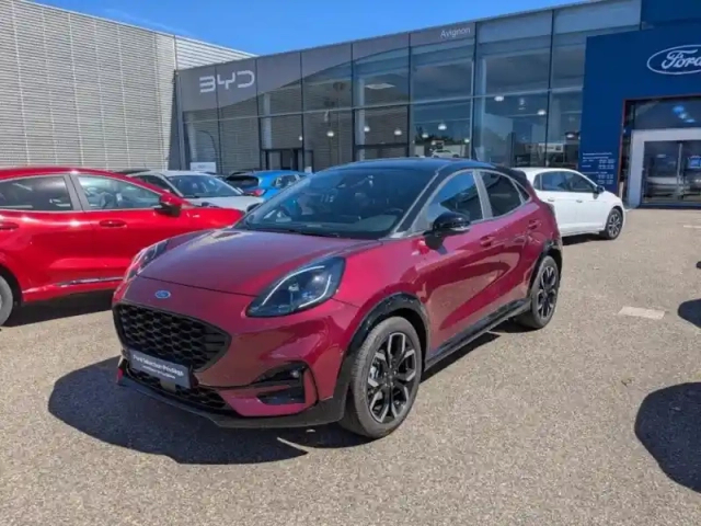 Ford Puma 1.0 flexifuel 125ch s&amp;s mhev st-line x vivid ruby edition — photo 1