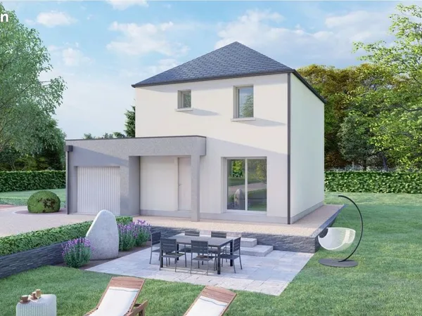 Projet de construction d'une maison 74.23 m² avec terrain à QUESSOY (22)