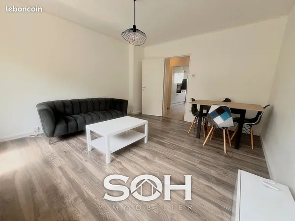 Colocation meublée — T3 entièrement rénové — Strasbourg Neudorf — Balcon