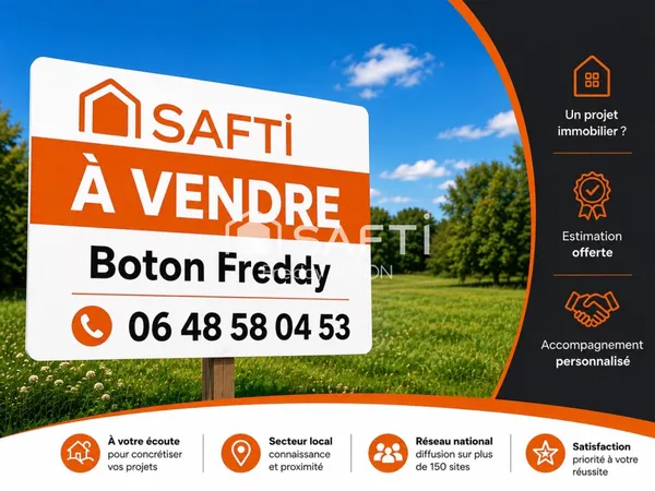 Terrain à bâtir de 1500 m² !