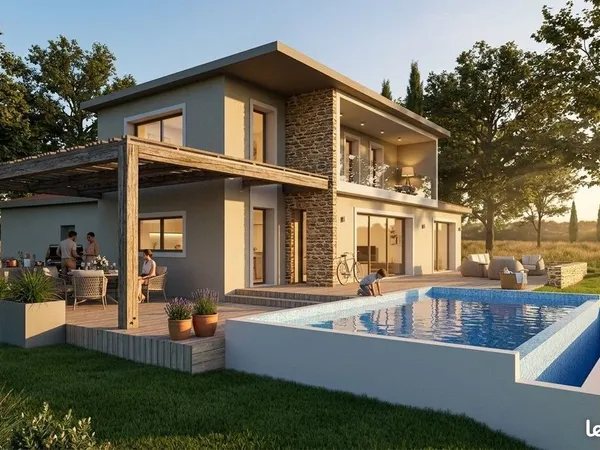 Projet de construction d'une maison 160 m² avec terrain à SAINT-JEAN-DES-VIGNES (69)