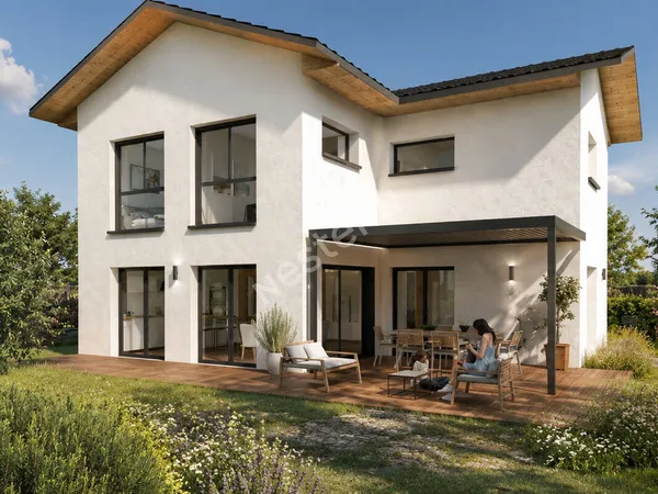 CHARVONNEX _ Projet de construction sur un terrain de 801 m² (libre de constructeur)