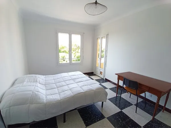 Chambre à louer dans une collocation à Nice face à l'EDHEC et au Parc Phoenix