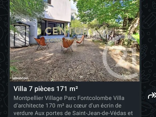 Vends maison - 170m²