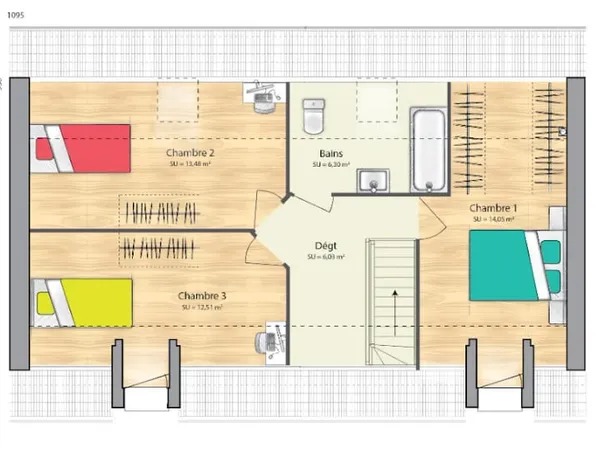 Maison neuve 6 pièces 80 m²