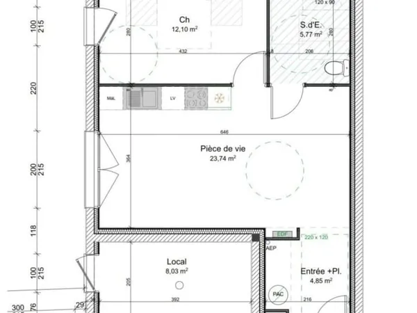Appartement T2 récent avec terrasse  Hyper centre Redon  Résidence sécurisée