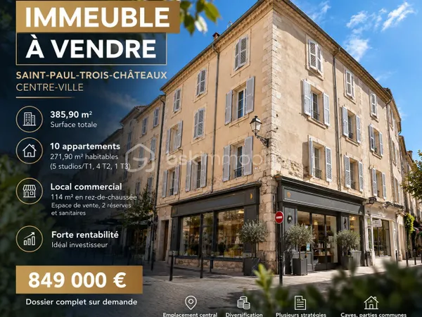 Immeuble de rapport 20 pièces 385 m²