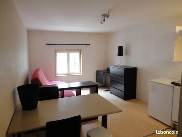 Studio meublé 18m2 hypercentre; bail étudiant 9 mois