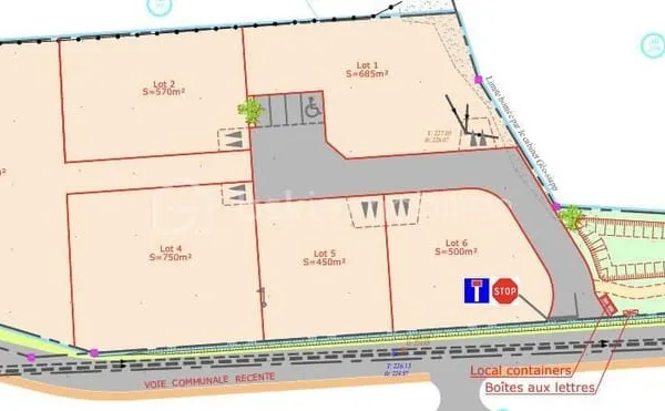 Terrain à bâtir - 500 m² à Lavilledieu