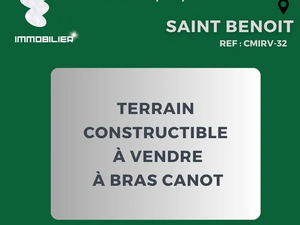 Terrain 880 m² Saint-Benoît