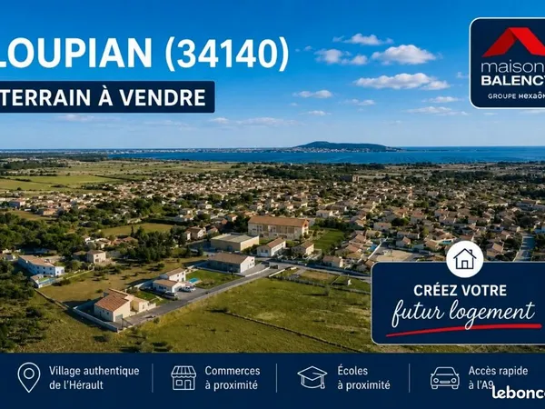 Terrain 365 m² Loupian