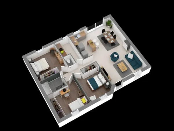 Maison neuve 4 pièces 82 m²