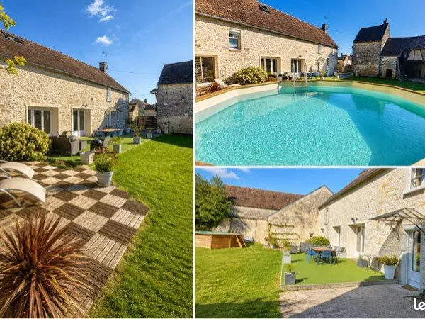 Corps de ferme de caractère rénové - 200 m² habitables - Terrain clos de 900 m² - Dépendances aménag