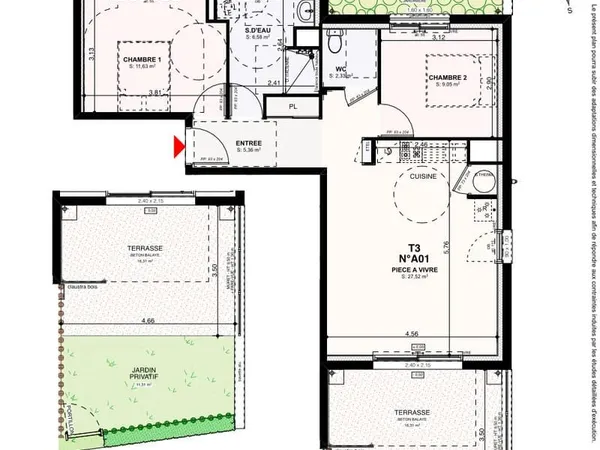APPARTEMENT T3 NEUF A VENDRE SAINT POL DE LEON