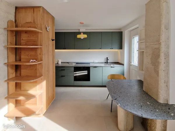 Studio meublé, conçu et rénové par un architecte