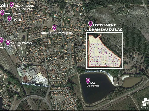 Terrain à bâtir dans le lotissement « Le Hameau du Lac »