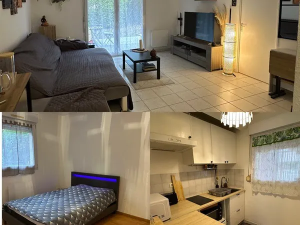 T2 meublé de 47m2 avec jardin de 40 m² - RDC - calme - Cugnaux
