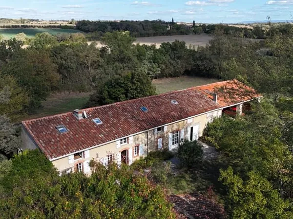 Authentique longère lauragaise de 250 m² avec piscine, dépendances et 2,5 hectares de terrain