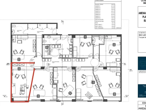 Local professionnel 22 m²