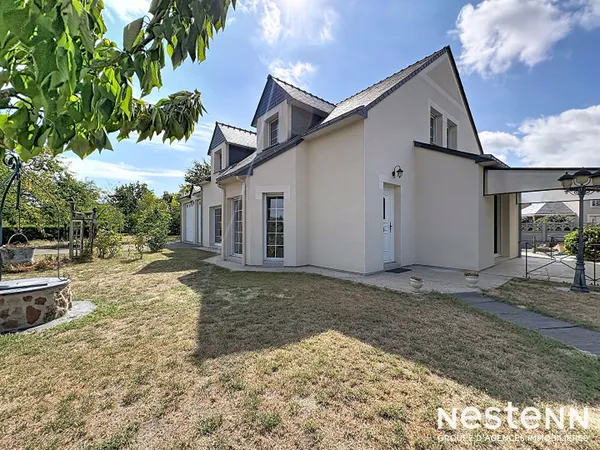 Maison vie de plain pied, 4 chambres, 3 garages - Andard