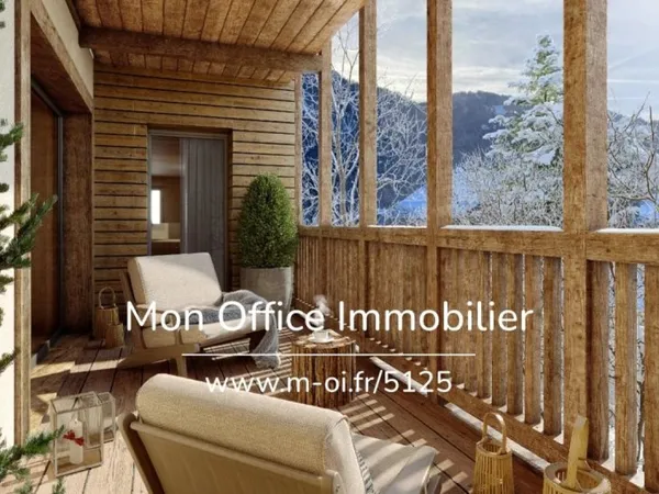 Référence : 6437-MBE - DUPLEX T3/4 SUD + garage cave et casier à ski