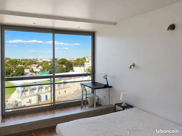 Montpellier - Stade Philippidès - Colocation meublée 107 m² rénovée, 4 chambres, idéale étudiants