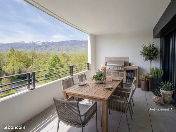 T4 133m² terrasse Sud vue Jura + garage double