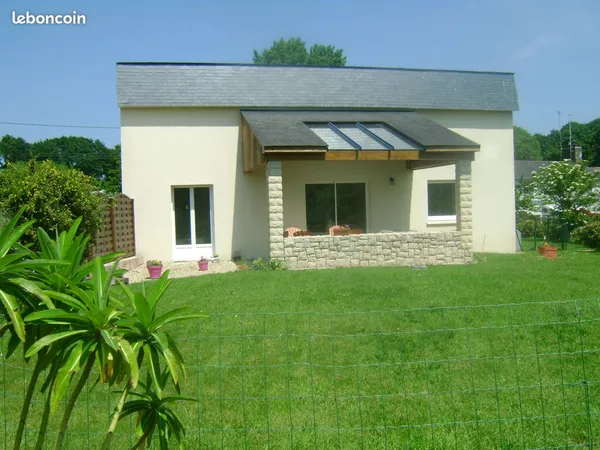 Maison meublée, 2 chambres, jardin, garage et place parking