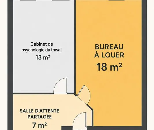 À louer - Bureau neuf de 18 m² avec salle d'attente partagée et parking privé - Carré Vergèze 30310 