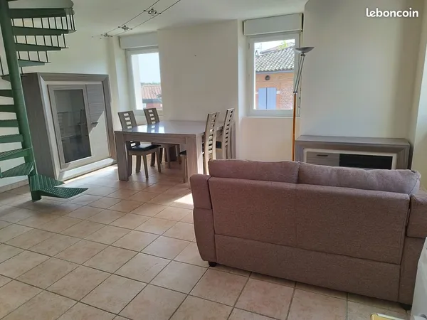 Appartement meublé T2 bis au coeur du village de Léguevin de 59 m²