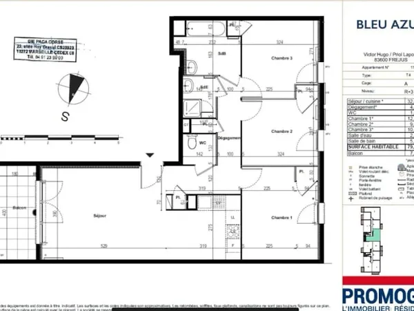 Appartement 4 pièces 80 m²
