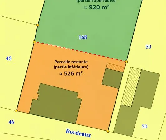 Projet de terrain à bâtir d'environ 920 m² - Port-Sainte-Foy-et-Ponchapt