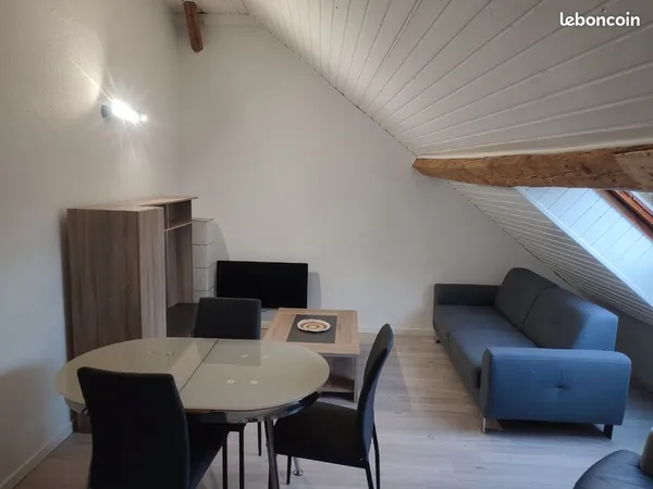 Jolie F2 meublé cheminé Danjoutin
