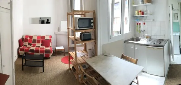 Studio meublé, 20m² environ, 75018, à 300m métro Simplon (ligne 4)