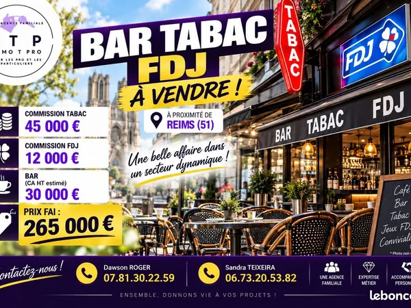 Bar, fdj, tabac Reims